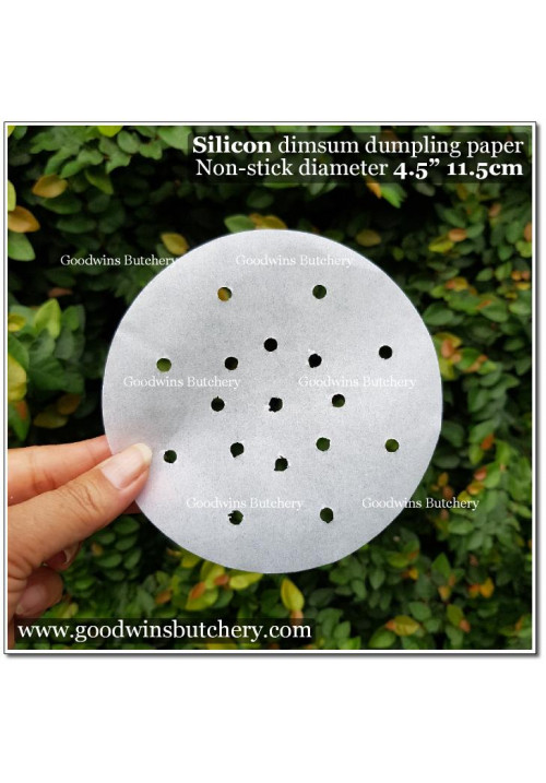 BAKPAW DUMPLING DIMSUM SILICON PAPER non-stick 4.5" 11.5cm 50 sheets